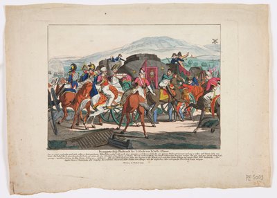 The Flight of Napoleon from the Battle of Waterloo, 1815 by Friedrich Campe